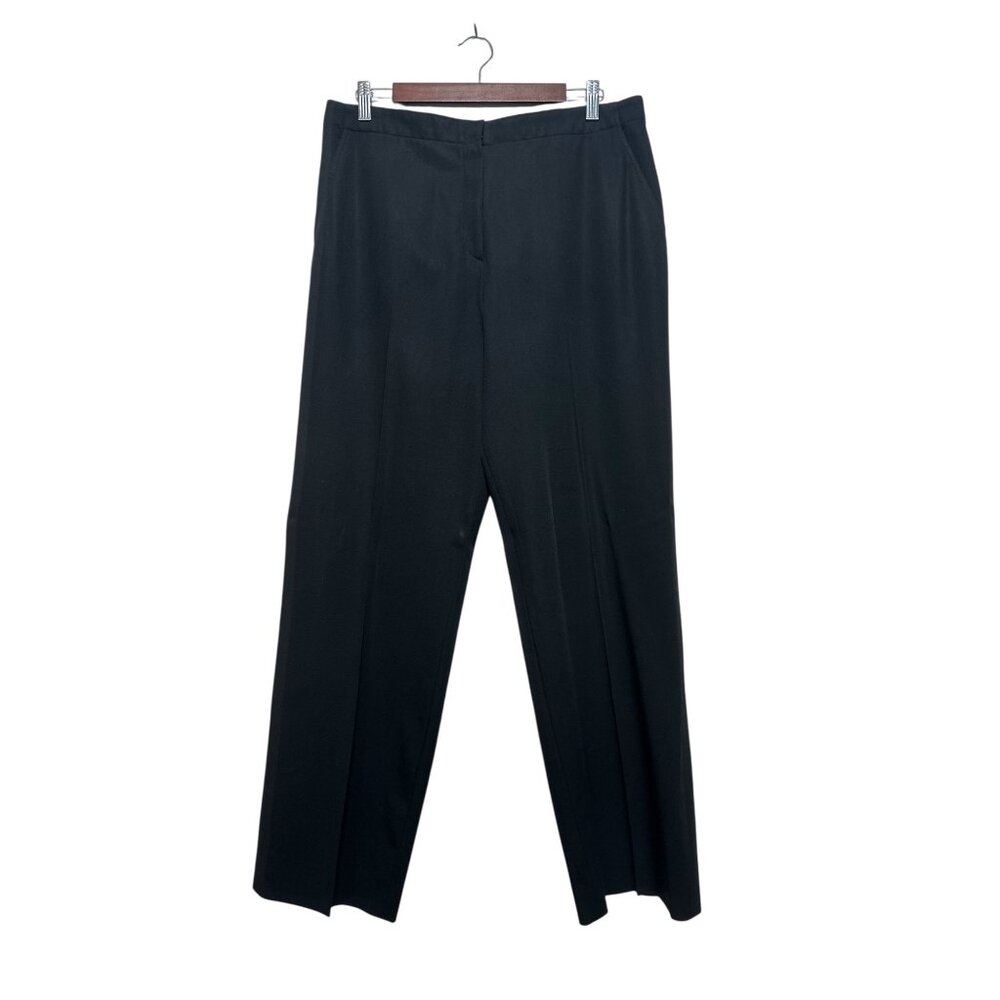Gunex Italy Dress Pants trousers Womens 12 Black Straight Classic Office Career
